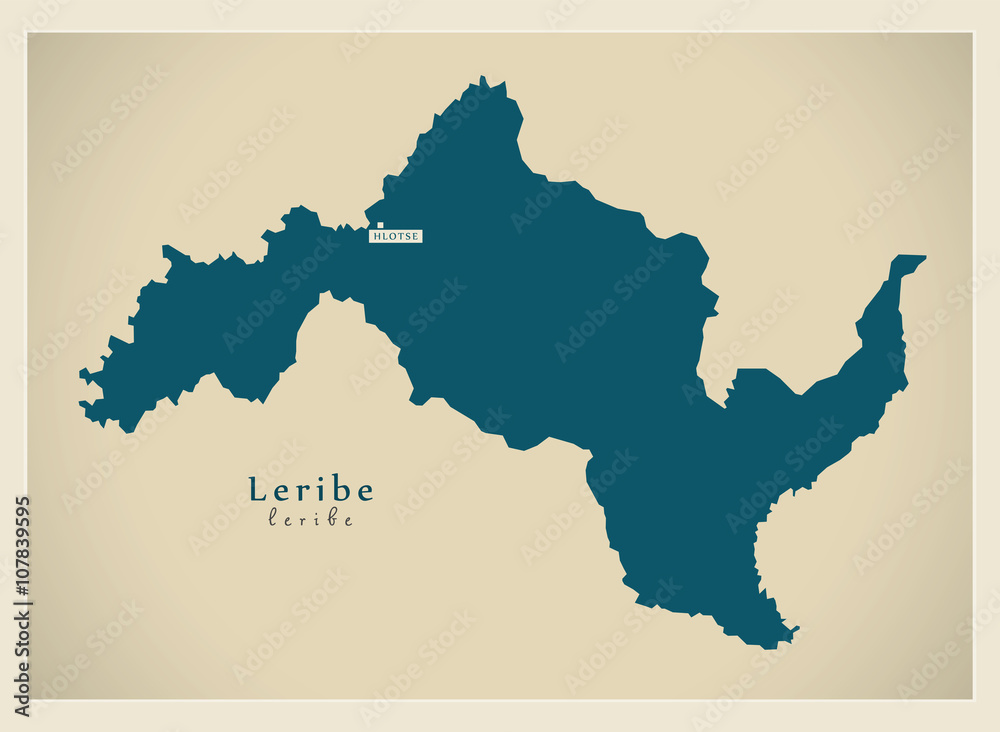 Modern Map - Leribe LS