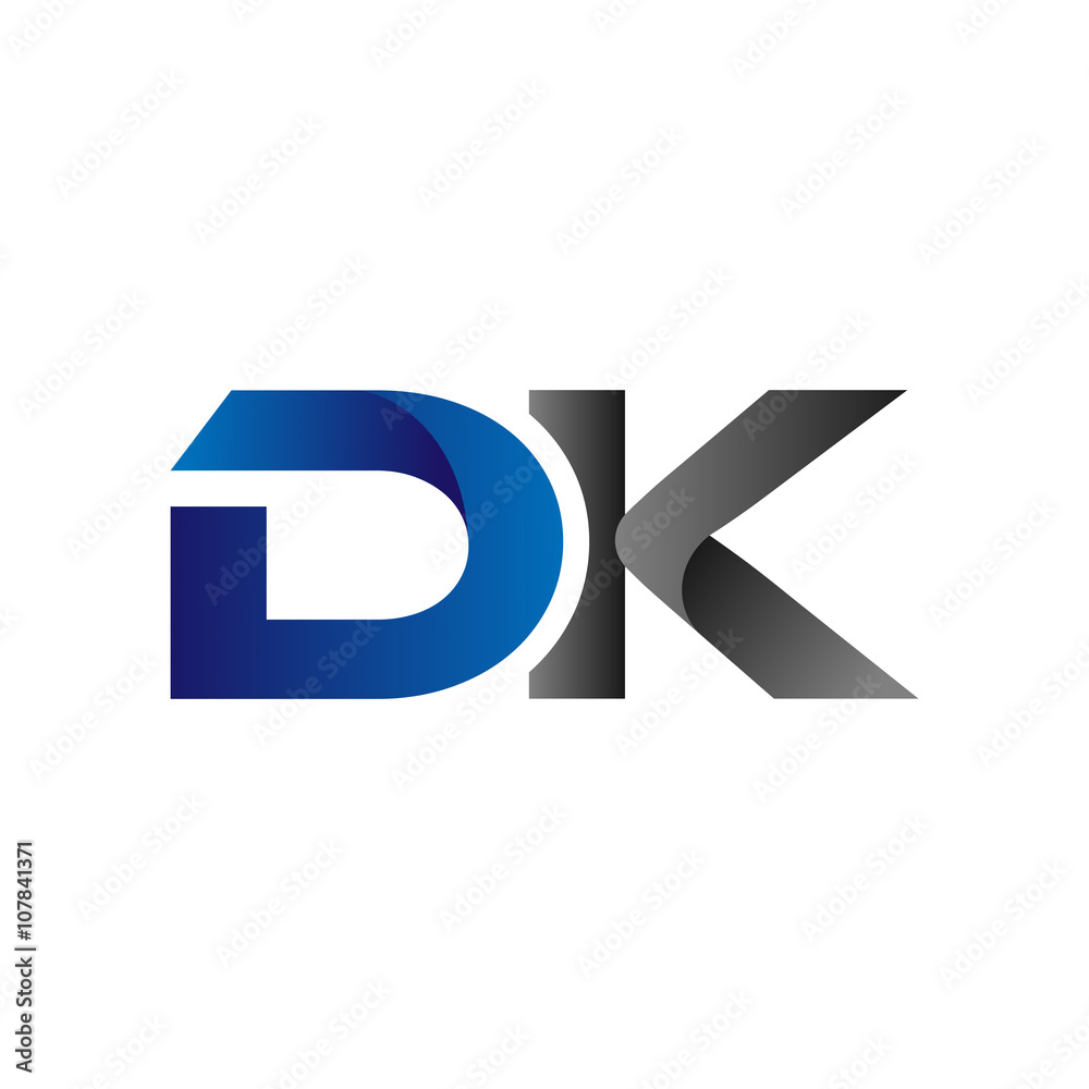 Modern Simple Initial Logo Vector Blue Grey dk Modern Simple Initial Logo Vector Blue Grey dk