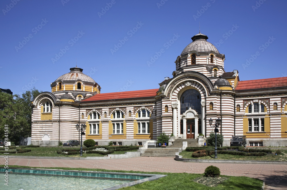 Central Mineral Baths in Sofia. Bulgaria