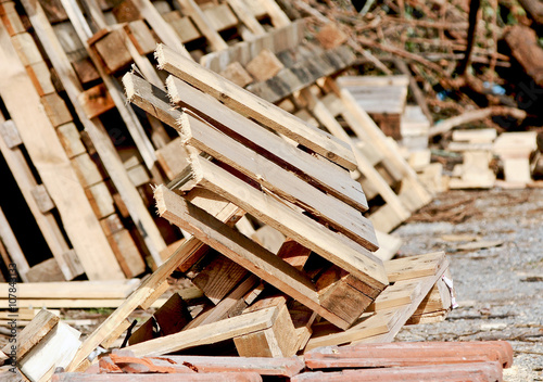 Pallets waiting to be reused 
