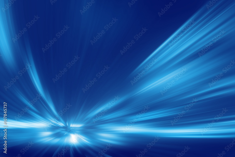 Abstract image of speed motion in tunnel.