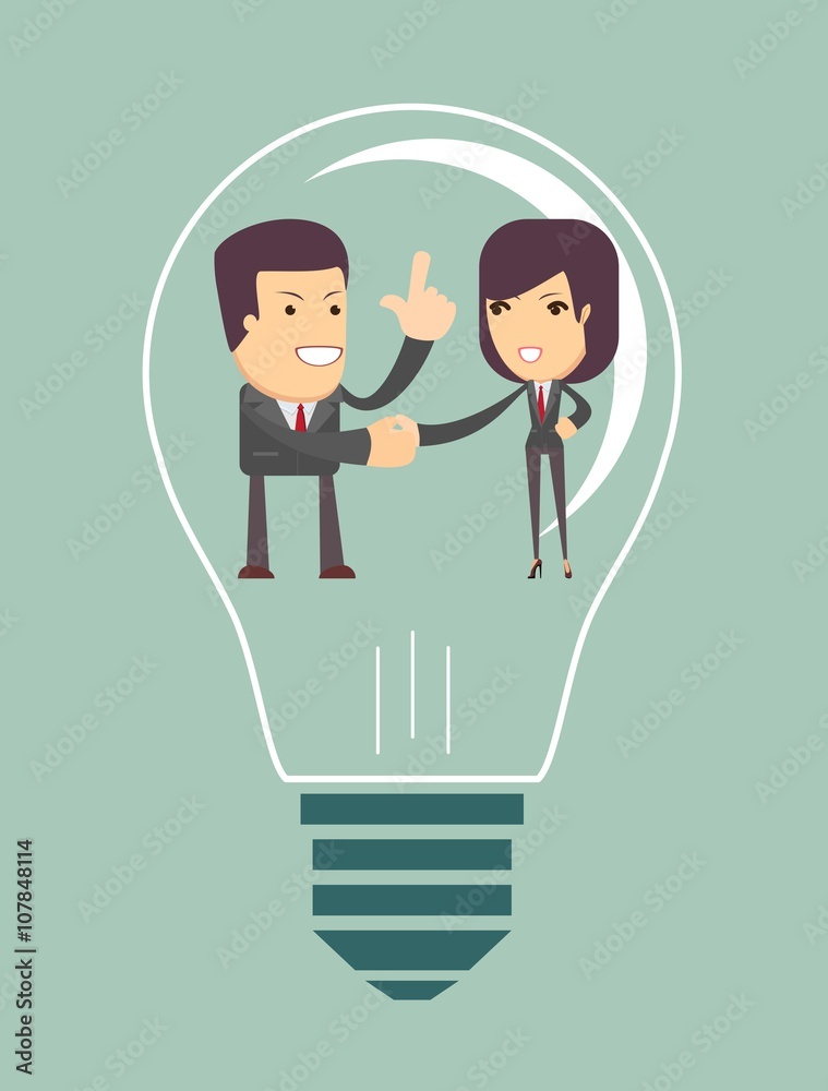 Business people agreed with the general idea Business people agreed with the general idea