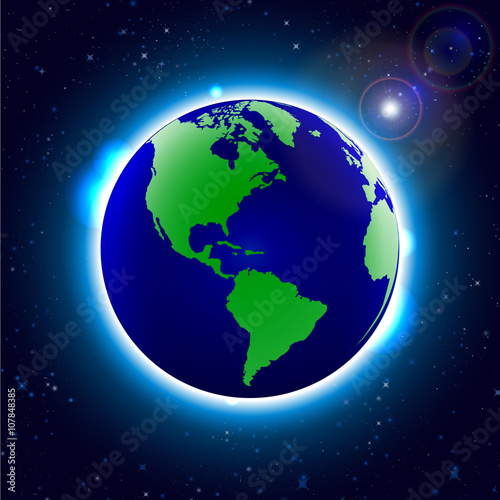 Globe Earth Icon. World Map with Globes detailed editable. Vector illustration.
