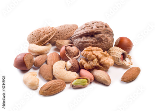 nuts isolated