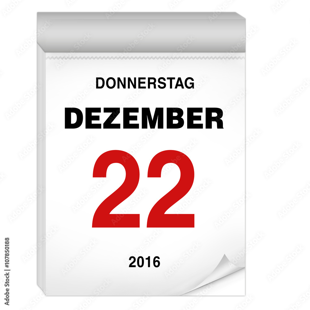 22 Dezember Kalender