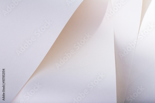 Abstract, background picture of white sheets of paper.