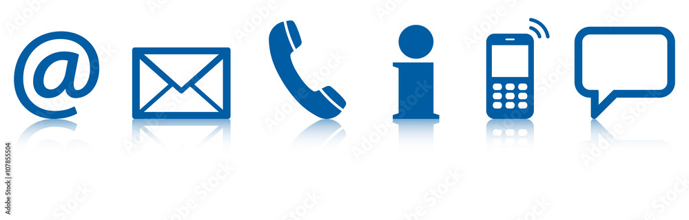 contact us six icons set
