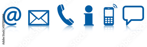 contact us six icons set