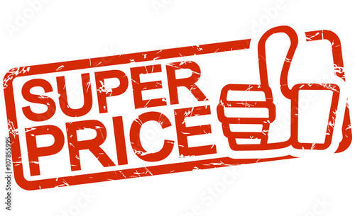 red stamp with text Super Price
