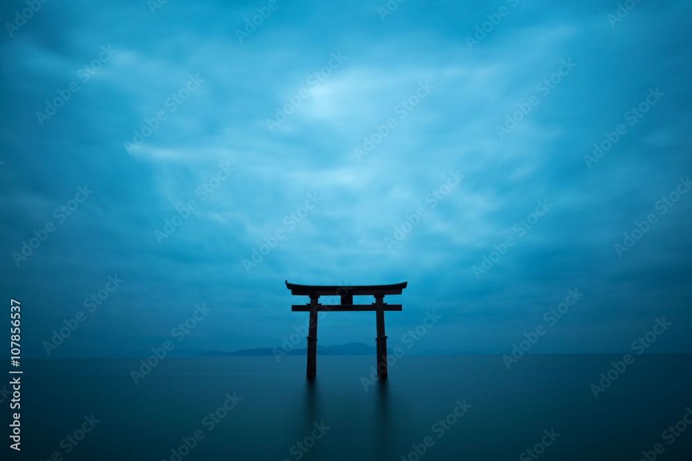 Obraz premium Shirahige shrine,takashima city,shiga,japan