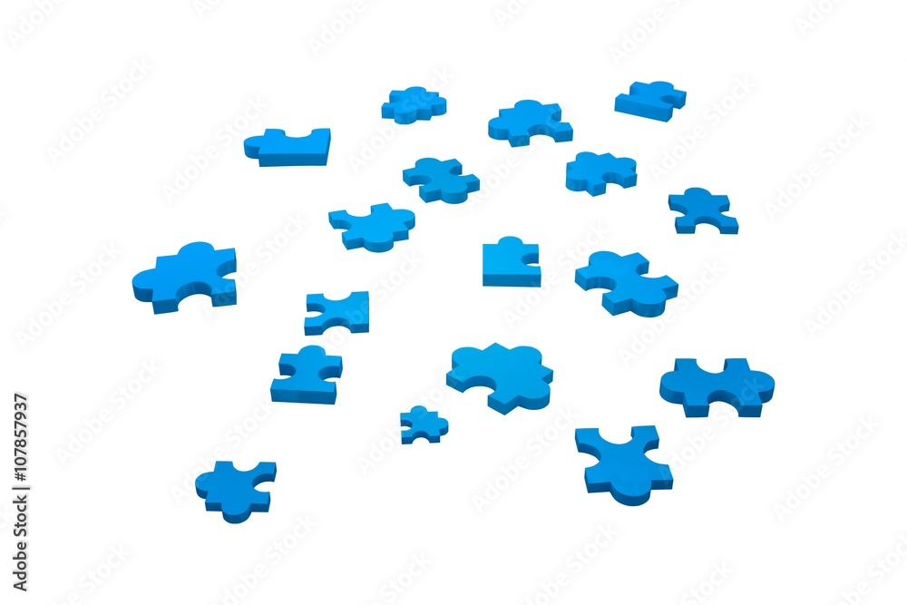Naklejka premium jigsaw pieces