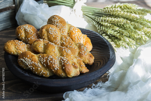 Traditional greek homemade biscuit cookies for Easter
