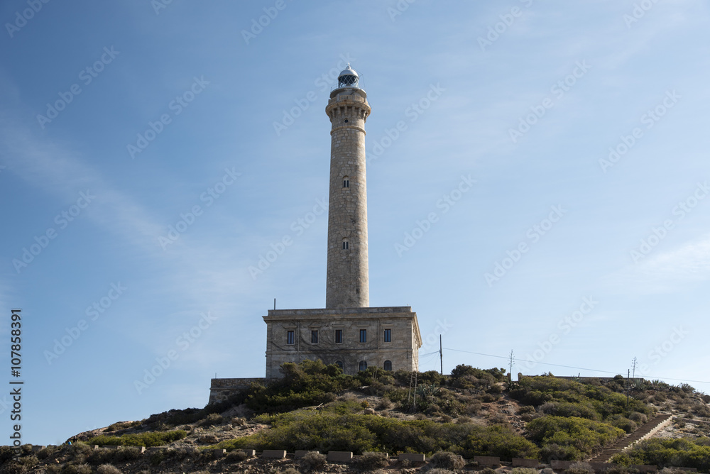 Lighthouse on a Cabo de Palos, Spain