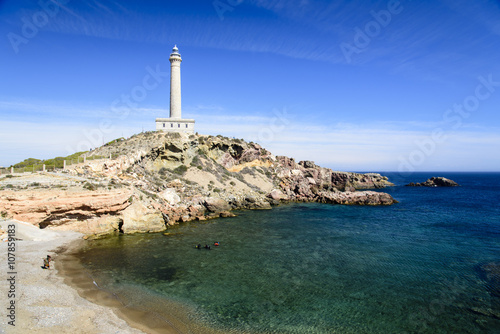 Lighthouse on a Cabo de Palos, Spain
