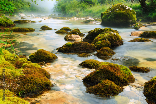 Canyon Mostnica near lake Bohinj in Slovenia