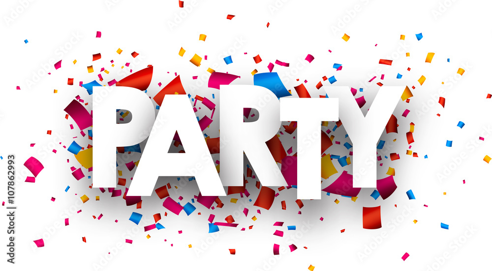 Party paper banner. Party paper banner.