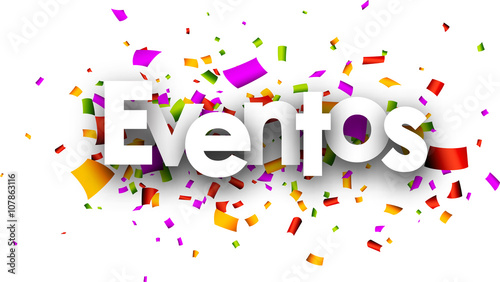 Events paper banner.