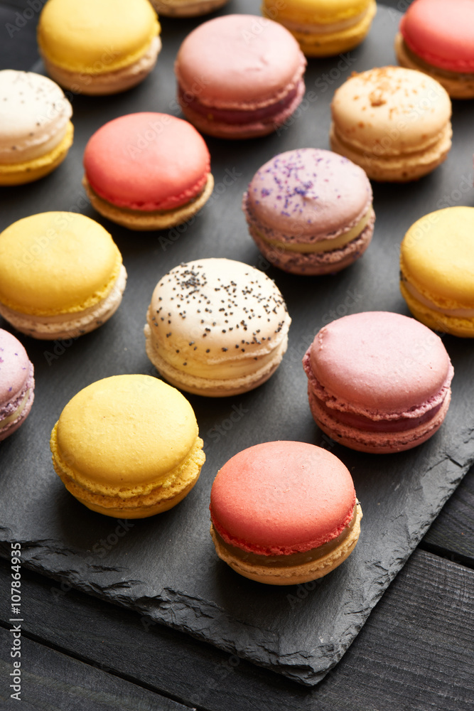 Obraz premium French delicious dessert macaroons