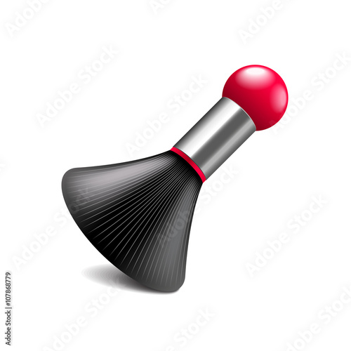 Barber brush isolated on white vector