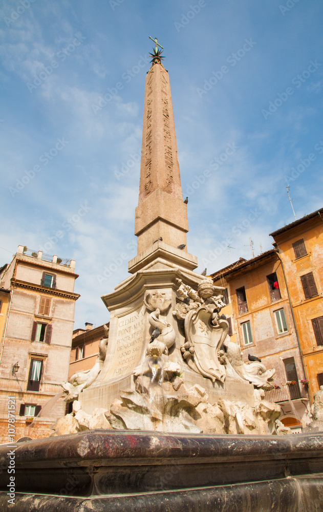 Rome - obelisk for Pantheon - Piazza Rotonda
