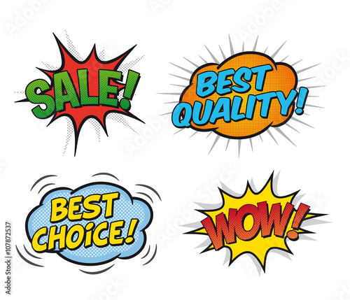 Collection of comic sound Effects