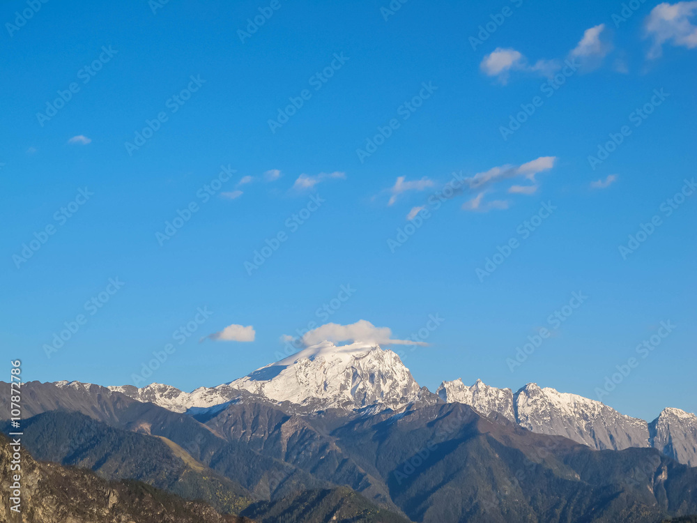 Baimang (White horse) Snow Mountain in Shangri-La, Deqin, Yunnan,China