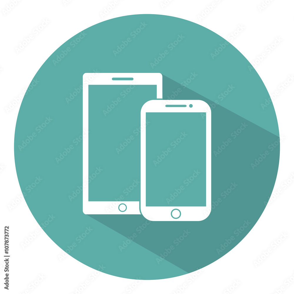 mobile phone outline icons template with shadow on a green background flat style,stylish vector illustration mobile phone outline icons template with shadow on a green background flat style,stylish vector illustration