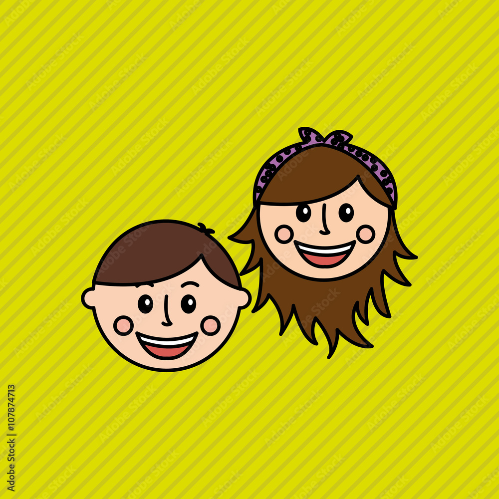 Fototapeta premium family love design 