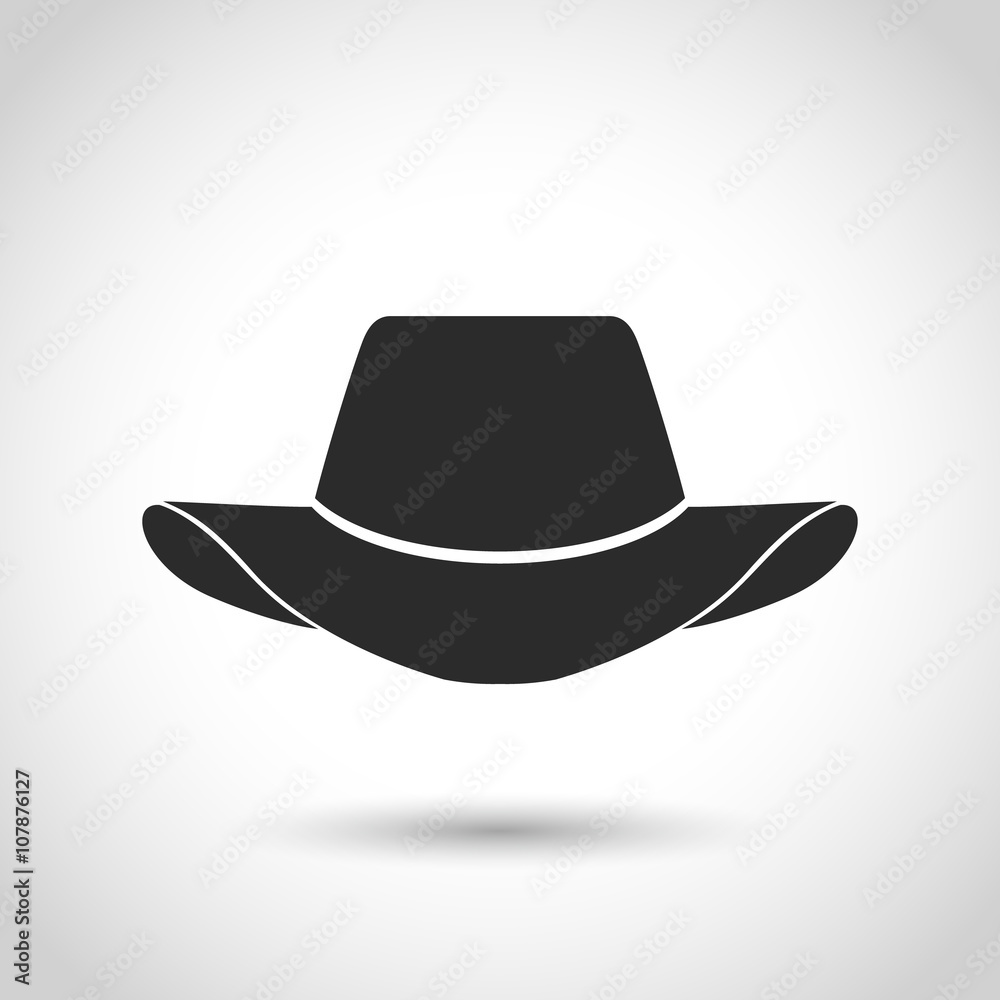 vector black hat icon