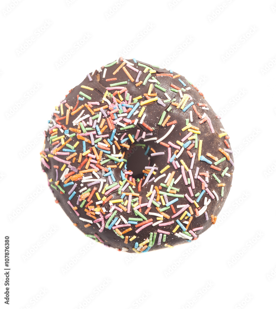 Colorful donut isolated on white background Colorful donut isolated on white background