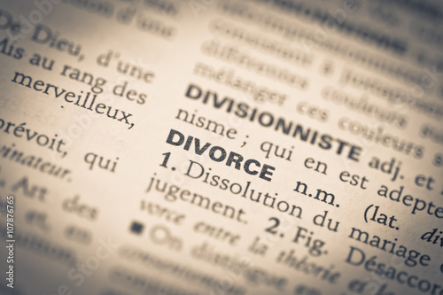 Mot divorce dictionnaire