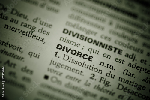 Mot divorce dictionnaire
