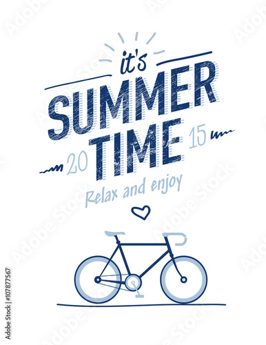 summer time typography poster