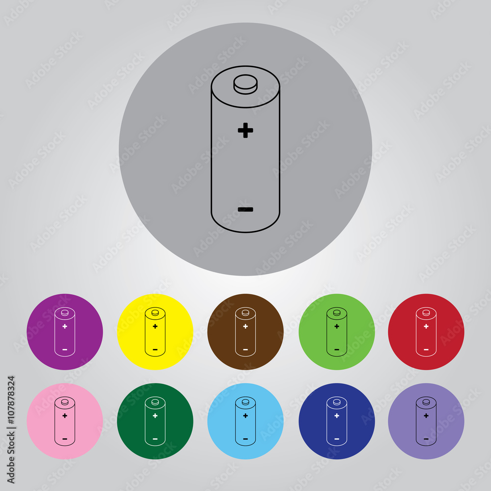 battery simple vector icon battery simple vector icon