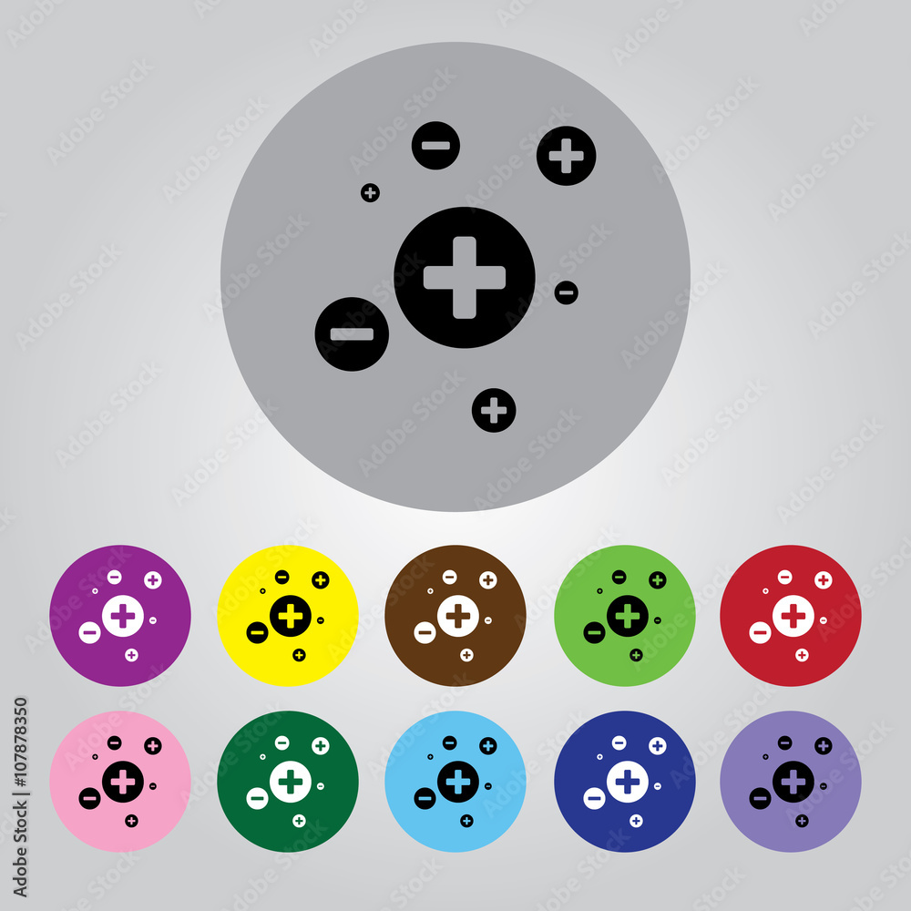 electron simple vector icon electron simple vector icon