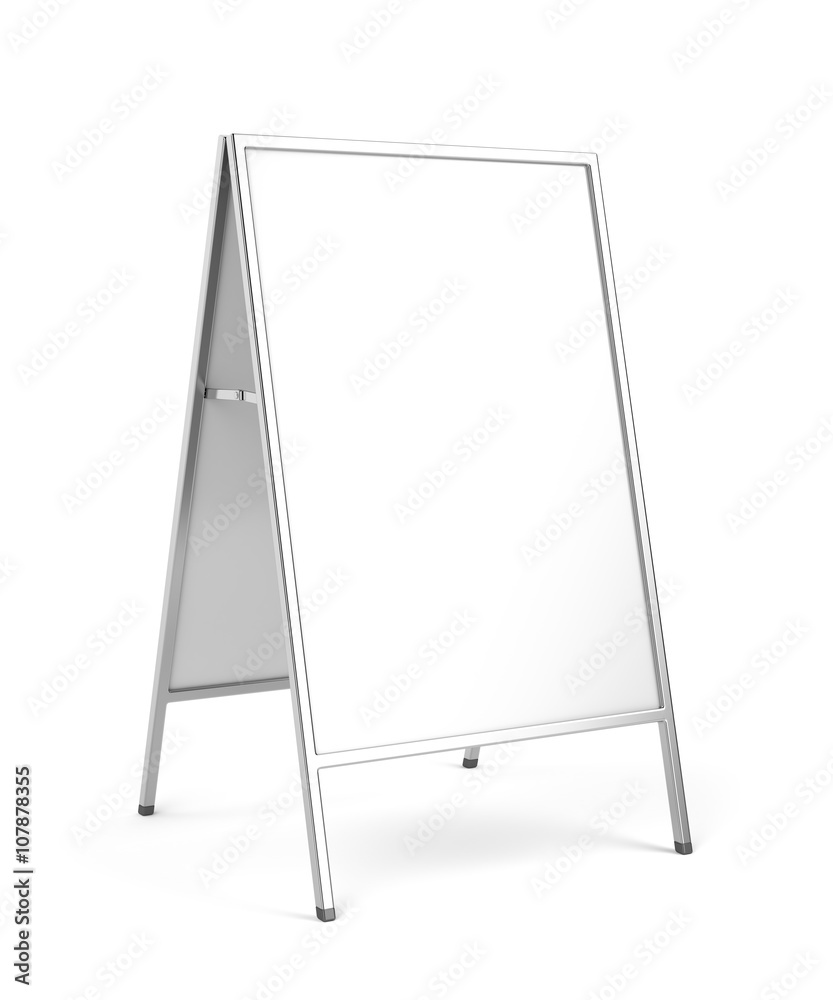 Advertising stand on white background Advertising stand on white background