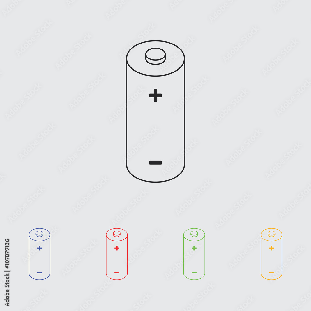 battery simple vector icon battery simple vector icon