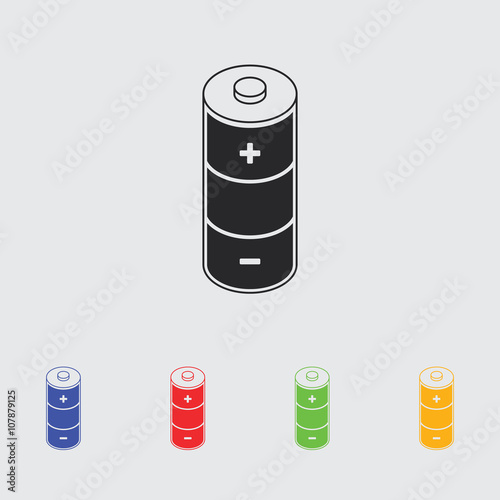 battery simple vector icon