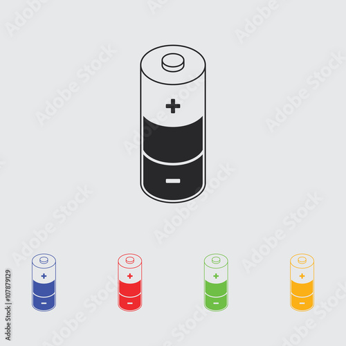 battery simple vector icon