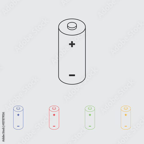 battery simple vector icon