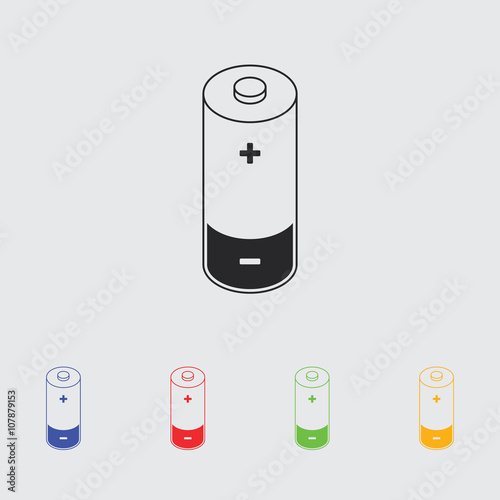 battery simple vector icon