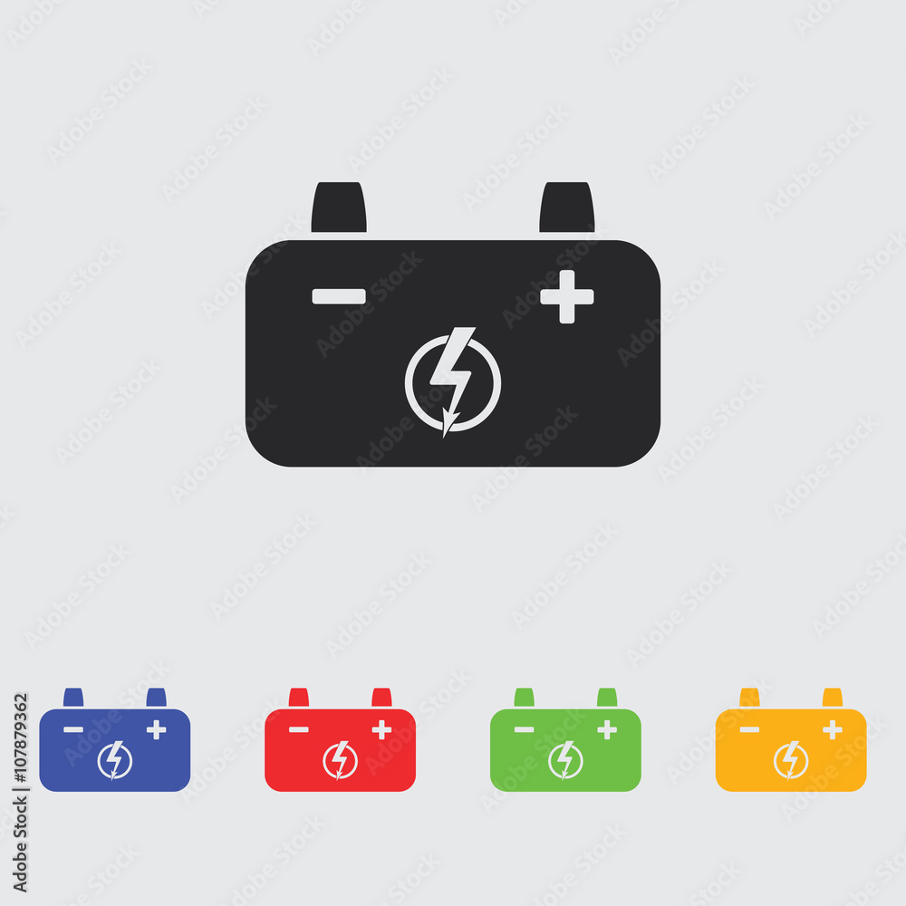 Fototapeta premium battery simple vector icon