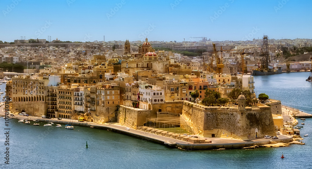 Breathtaking view on Valletta city. Malta.