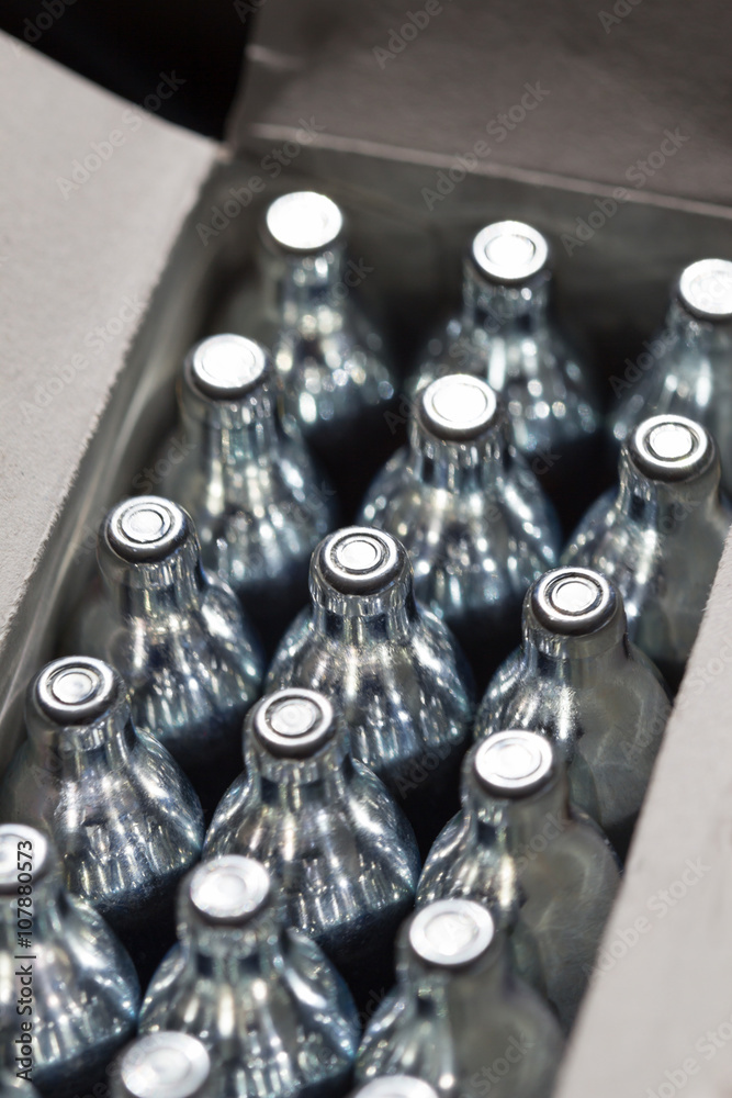 Soda chargers background Soda chargers background