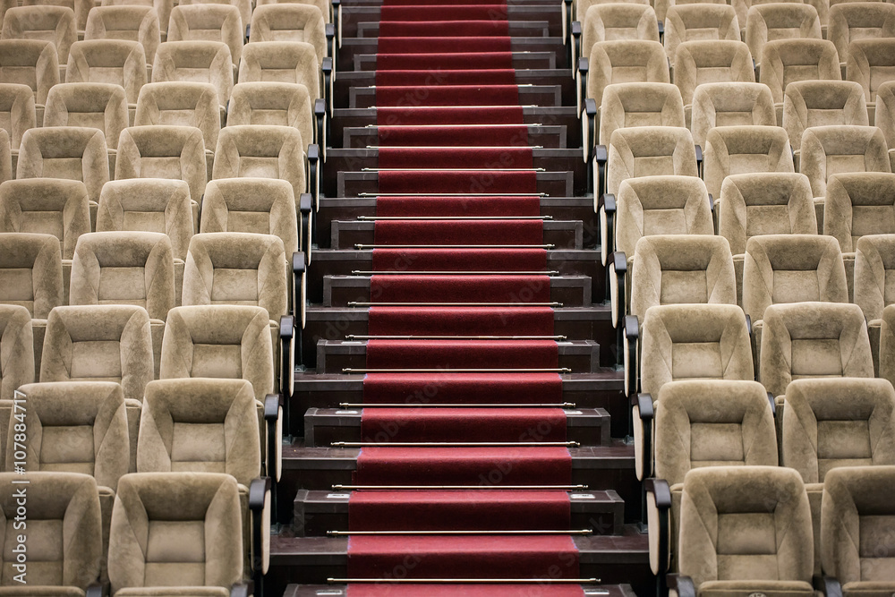 Fototapeta premium Empty comfortable seats in theater, cinema