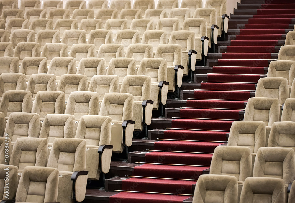 Fototapeta premium Empty comfortable seats in theater, cinema