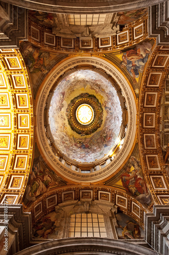Dome of Side Chapel in St. Peter's Basilica photo