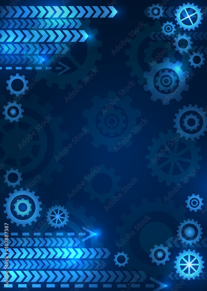 Abstract technical background. Future, gear, wheel, metal. Vector illustration. Abstract technical background. Future, gear, wheel, metal. Vector illustration.
