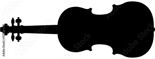 Canvas Print silhouette violin