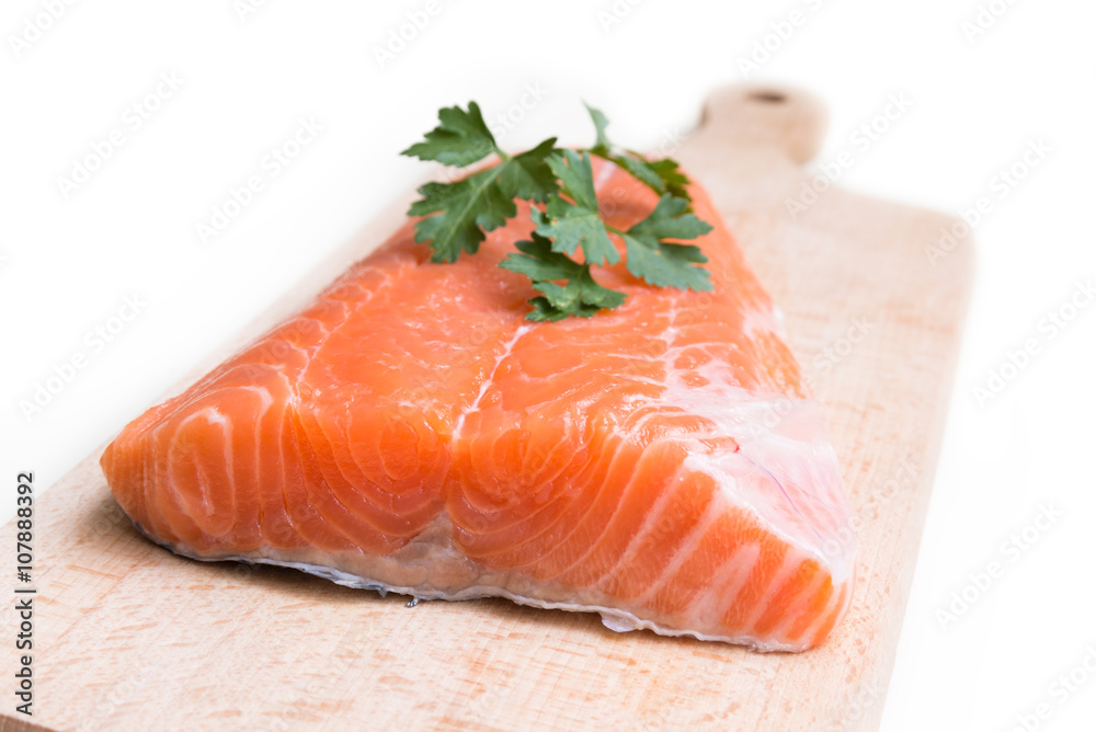 Fresh salmon meat Fresh salmon meat